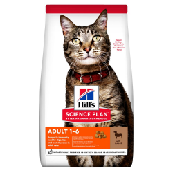 Hill's Science Plan Adult Сухой корм для взрослых кошек, с ягненком, 3 кг
