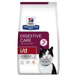 Hill’s Prescription Diet i/d Сухой корм для кошек уход за пищеварением, с курицей, 3 кг