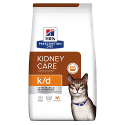 Hill’s Prescription Diet k/d Сухой корм для кошек поддержание функции почек, с курицей, 3 кг