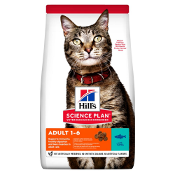 Hill's Science Plan Adult Сухой корм для взрослых кошек, с тунцем, 3 кг.