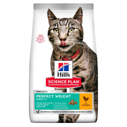 Hill's Science Plan Adult Perfect Weight Сухой корм для поддержания оптимального веса взрослых кошек, с курицей, 2,5 кг