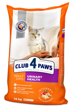 CLUB 4 PAWS Premium сух сечовивідна коти 14 кг