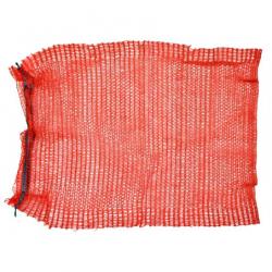 Сітка-мішок для пакування цибулі з зав'язкою, червона, 40х60 см, до 20 кг Technics