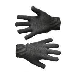Перчатки вязанные черные двойные, L Украина