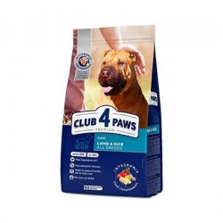 CLUB 4 PAWS Premium сухой ягненок рис все породы собак 14 кг
