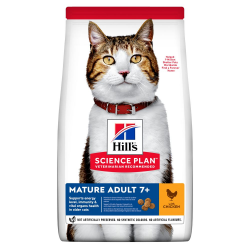 Hill's Science Plan Mature Adult 7+ Сухой корм для зрелых кошек от 7 лет, с курицей, 3 кг