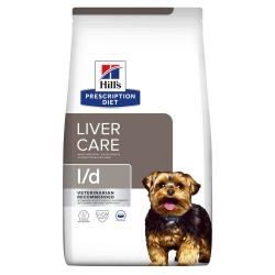 Hill's Prescription Diet l/d Сухой корм для собак для поддержания функции печени, 10 кг