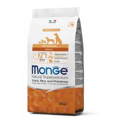 Monge dog корм all breeds adult качк рис карт 2,5 кг