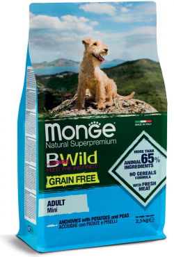 Monge dog корм bw gr fr mini анчоус 2,5 кг