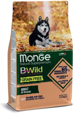 Monge dog корм bw gr fr лосось 2,5 кг