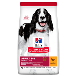 Hill’s Science Plan Adult Medium Breed Сухой корм для взрослых собак средних пород, с курицей, 14 кг.