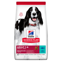 Hill’s Science Plan Adult Medium Breed Сухой корм для взрослых собак средних пород, с тунцем и рисом, 12 кг