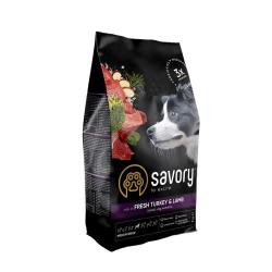 Savory Medium Breed rich in Fresh Turkey and Lamb 3 kg