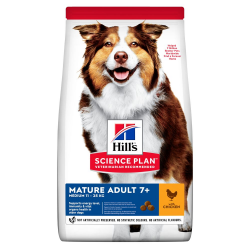 Hill’s Science Plan Mature Adult 7+ Medium Breed Сухой корм для зрелых собак средних пород от 7 лет, с курицей, 14 кг