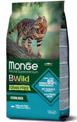 Monge cat корм bw gr fr sterilised тунець 1,5 кг